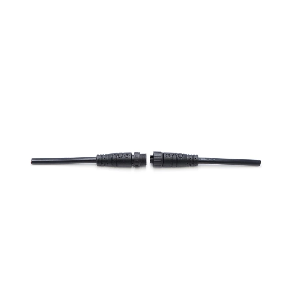 M12 2 পিন থ্রেডেড ওয়াটারপ্রুফ সংযোগকারী IP67