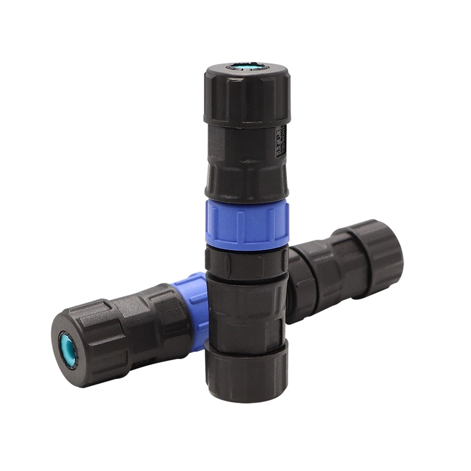 M12 3 কোর রেটযুক্ত জলরোধী সংযোগকারী IP68
